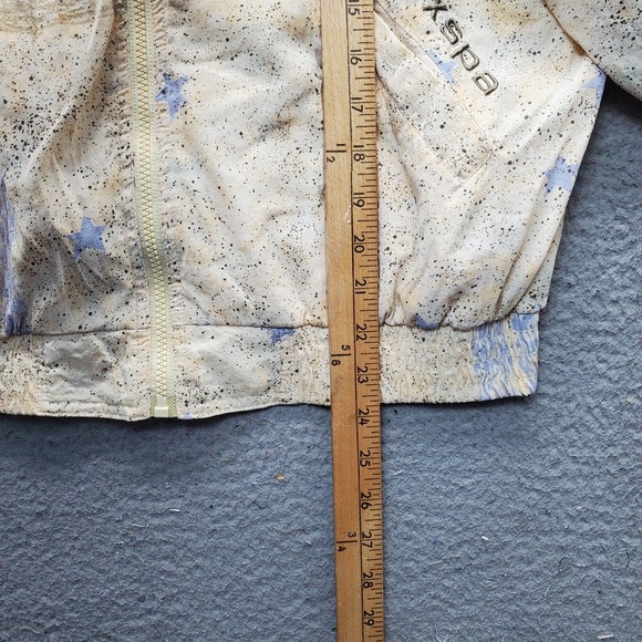 Vintage IXSPA Golf Jacket Women S Multi Performance Star Paint Splatter Full Zip - Picture 3 of 10